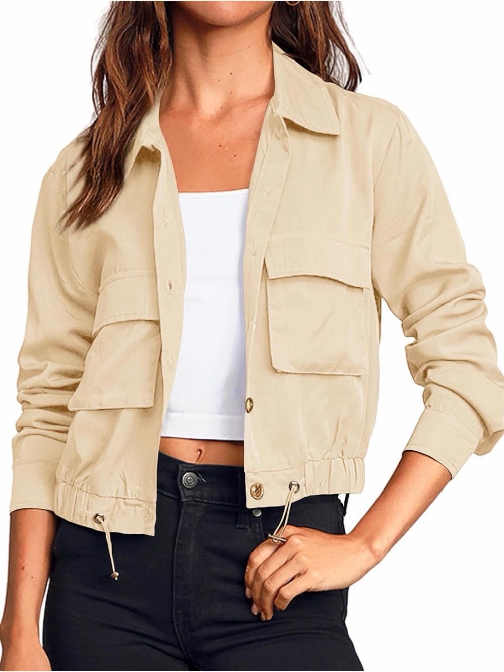 Onedreamer Cropped Utility Jacket